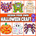 Halloween Craft Activities for Kids, Halloween Classroom Activity, Kids Halloween Party Craft, Trick or Treat Crafts, Halloween Printables