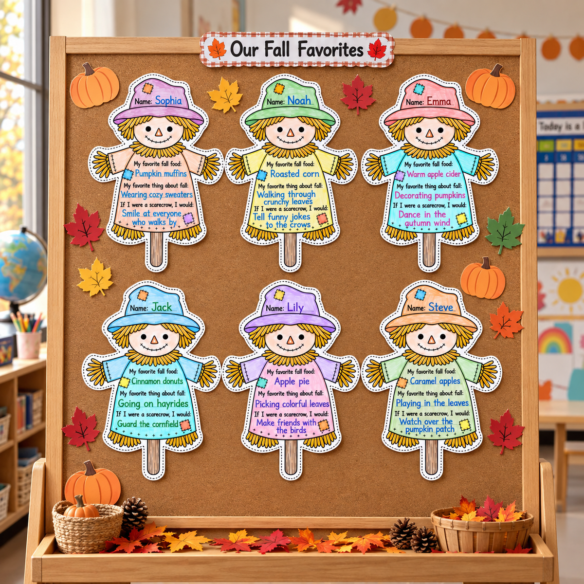 Fall Bulletin Board Activity | Fall Writing Activity | Fall Craft Printable | Autumn Classroom Decor | Kids Autumn Activity
