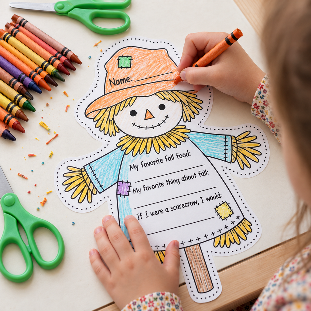 Fall Bulletin Board Activity | Fall Writing Activity | Fall Craft Printable | Autumn Classroom Decor | Kids Autumn Activity
