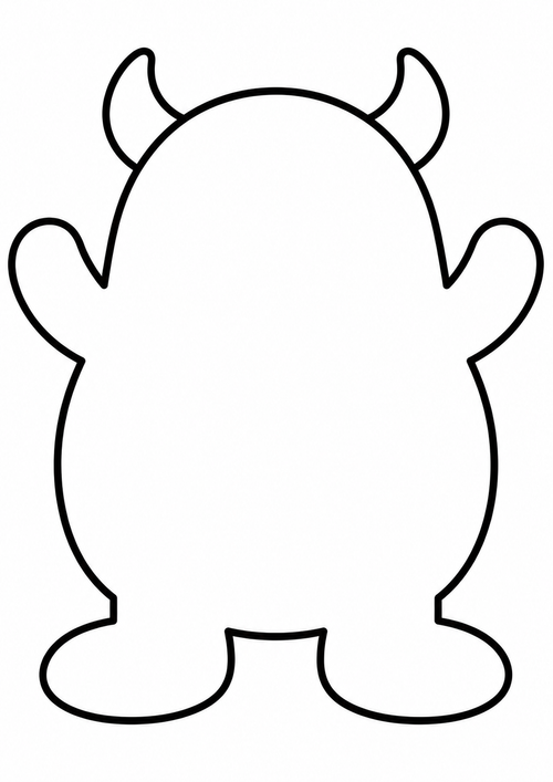 Monster Face Craft Printable for Kids, Build a Monster Cut and Paste Activity, Halloween Preschool Fine Motor Craft