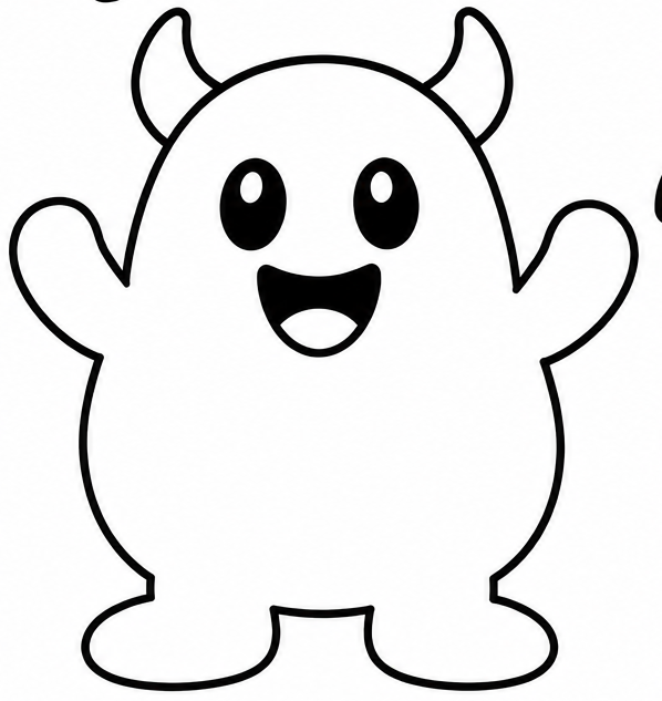 Monster Face Craft Printable for Kids, Build a Monster Cut and Paste Activity, Halloween Preschool Fine Motor Craft