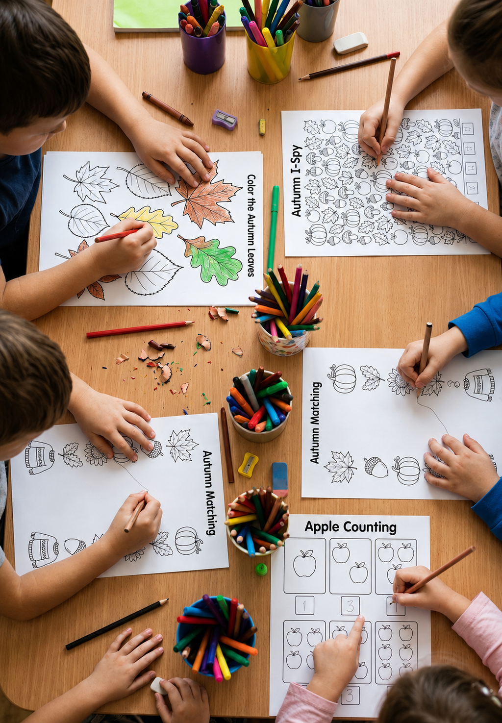 Autumn Activities Printable for Kids | 15 Fall Worksheets, I Spy, Mazes, Counting, Matching & Preschool Kindergarten Activities