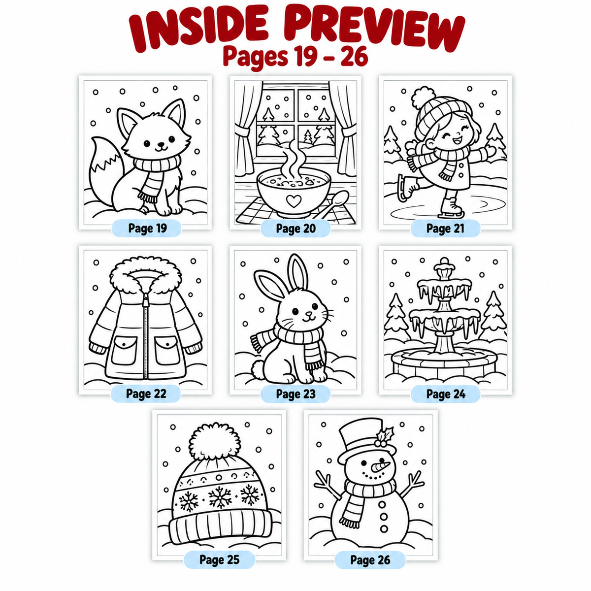 Winter Coloring Pages for Kids, Winter Colouring Sheets, Winter Activities, Winter Classroom Printable, Kids Coloring Activity