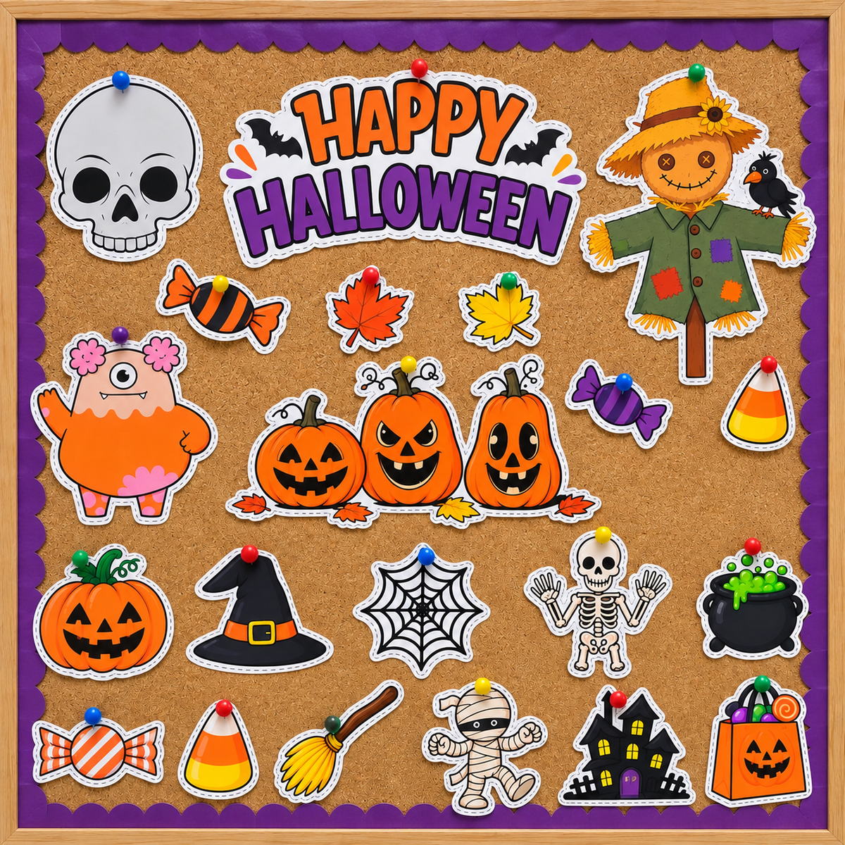 Halloween Cutouts Printable for Kids | 30+ Halloween Craft Cutouts for Classroom, Bulletin Board & Party Decor