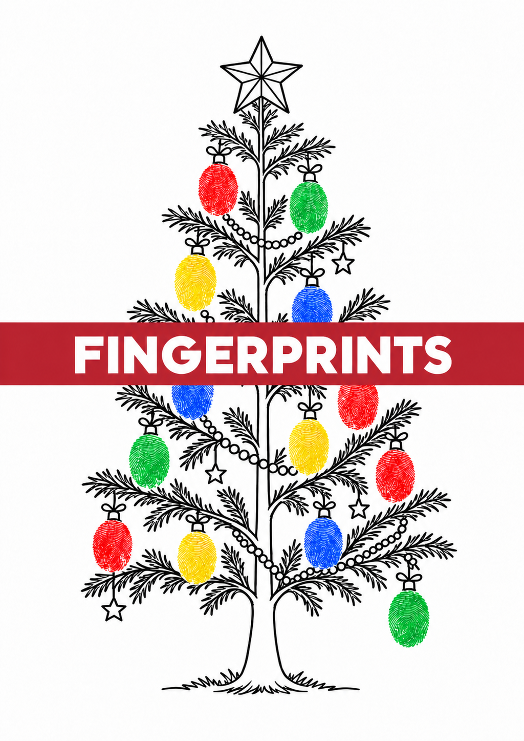 Christmas Tree Craft Printable for Kids, Fingerprint Dot Marker Play Dough Pom Pom Tissue Paper Paint Activity, Preschool Christmas