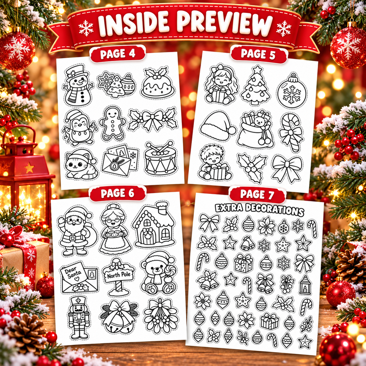 Christmas Wreath Craft for Kids, Printable Cut and Paste Activity, Christmas Coloring Cutouts, Preschool Classroom Xmas Craft     Christmas_Wreath_Craft_A4_Updat…