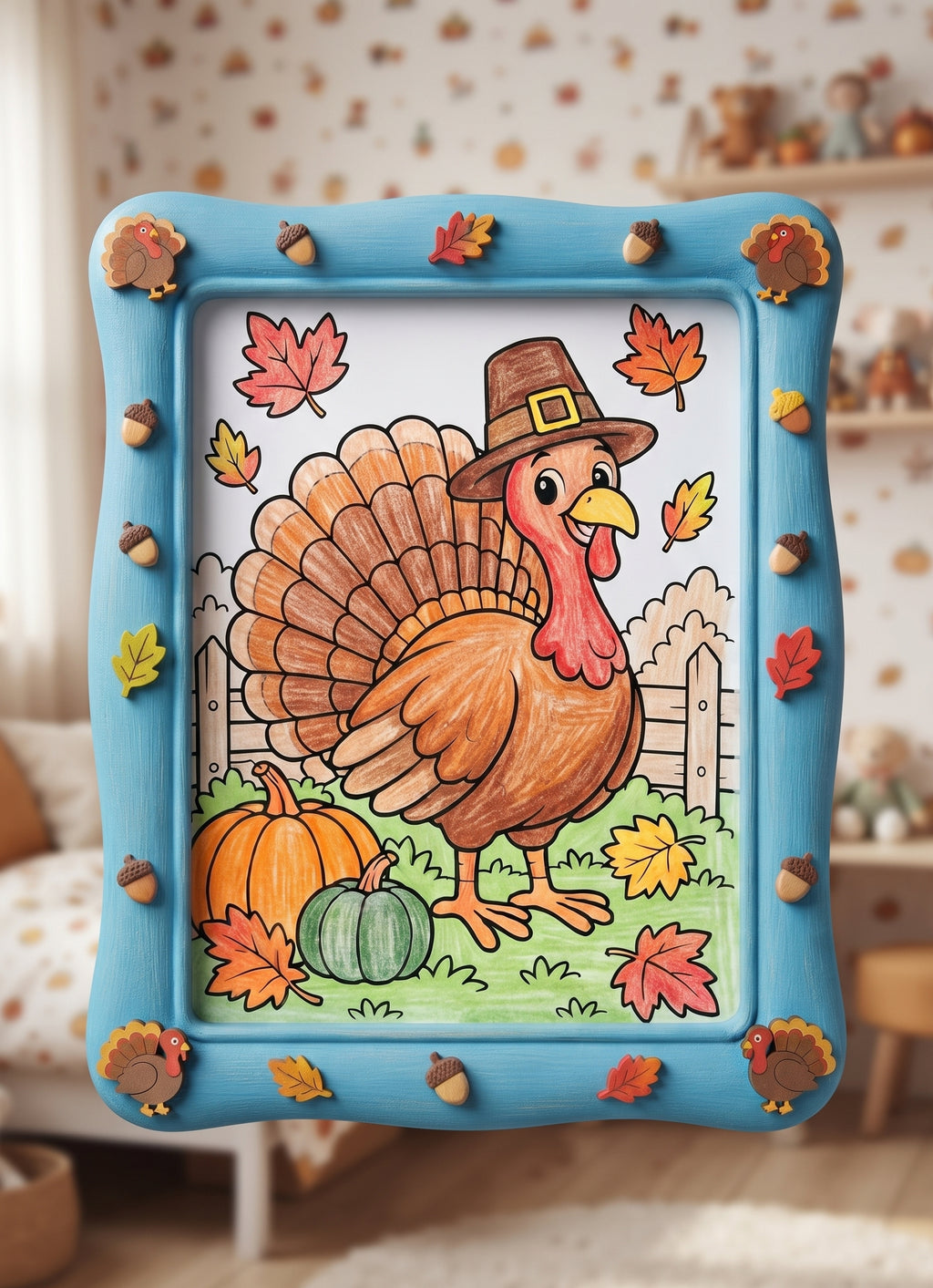 Thanksgiving Coloring Pages for Kids, 25 Printable Thanksgiving Colouring Sheets, Fall Harvest Activity, Turkey Pumpkin Coloring Book
