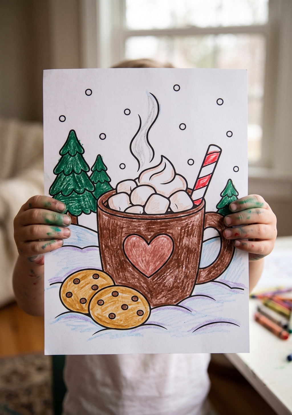 Winter Coloring Pages for Kids, Winter Colouring Sheets, Winter Activities, Winter Classroom Printable, Kids Coloring Activity
