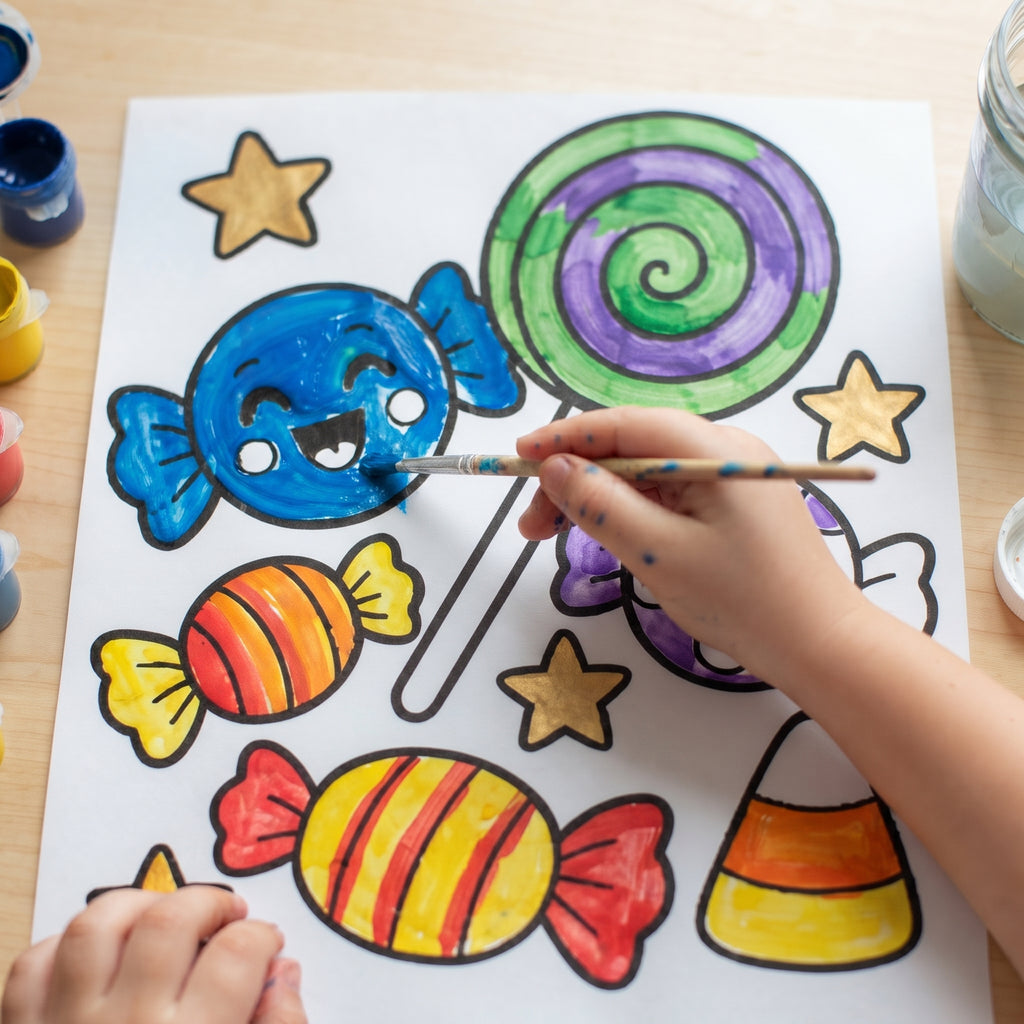 Halloween Coloring Pages for Kids, 26 Printable Halloween Coloring Sheets, Preschool Kindergarten Activity, Cute Spooky Coloring Book PDF