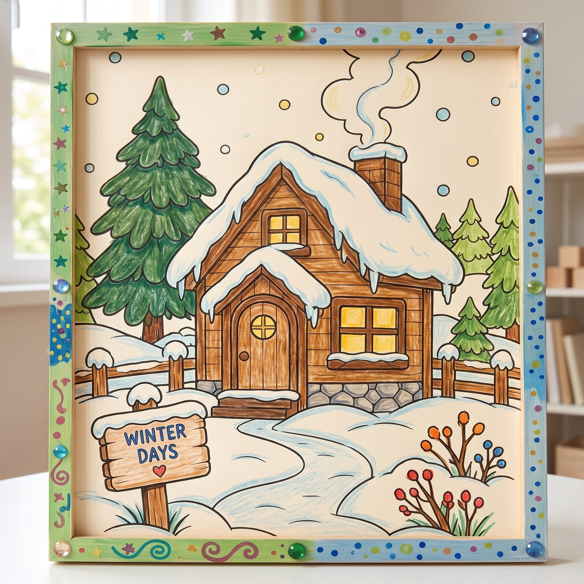 Winter Coloring Pages for Kids, Winter Colouring Sheets, Winter Activities, Winter Classroom Printable, Kids Coloring Activity