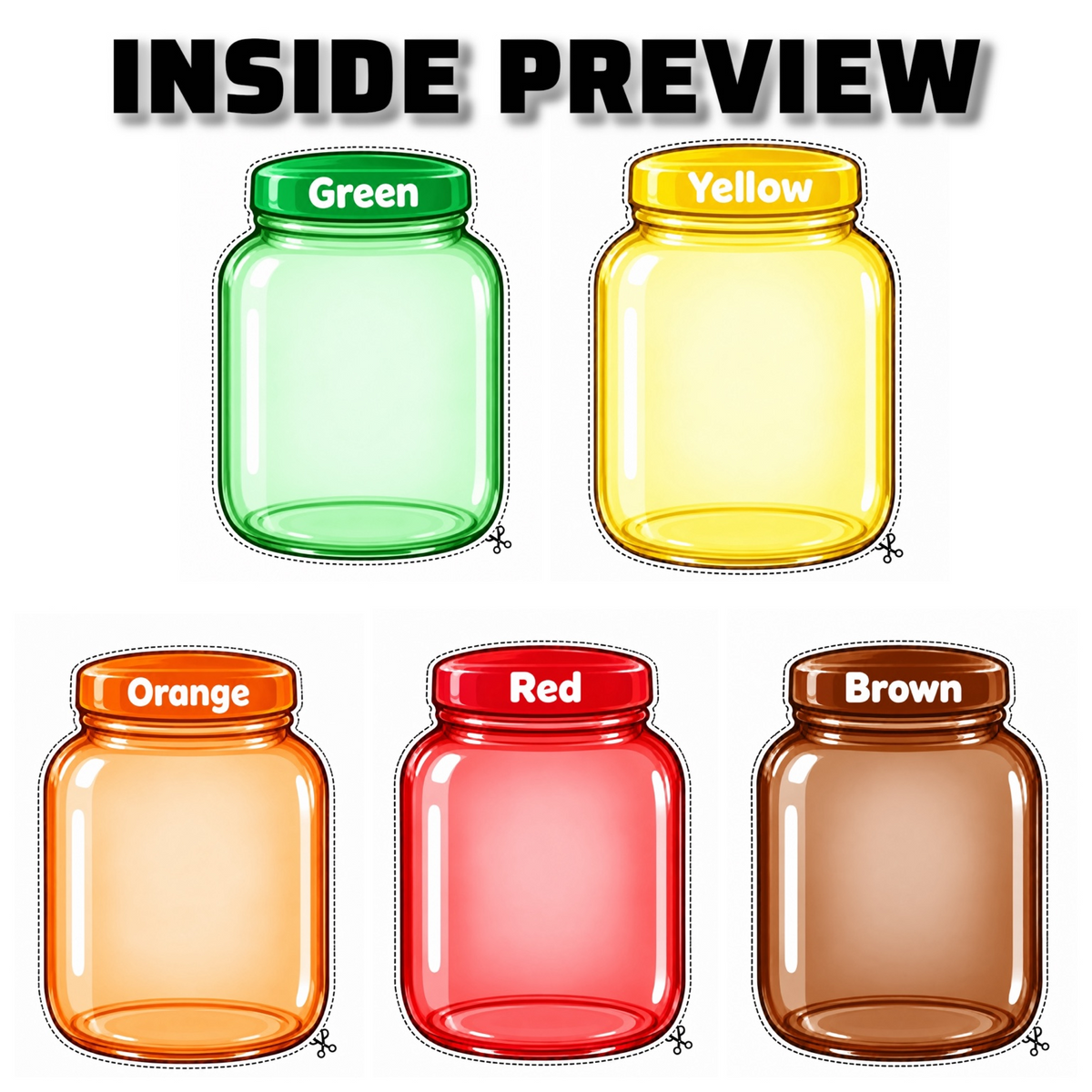 Fall Color Sorting Activity Printable | Autumn Preschool Color Matching & Cut and Sort PDF