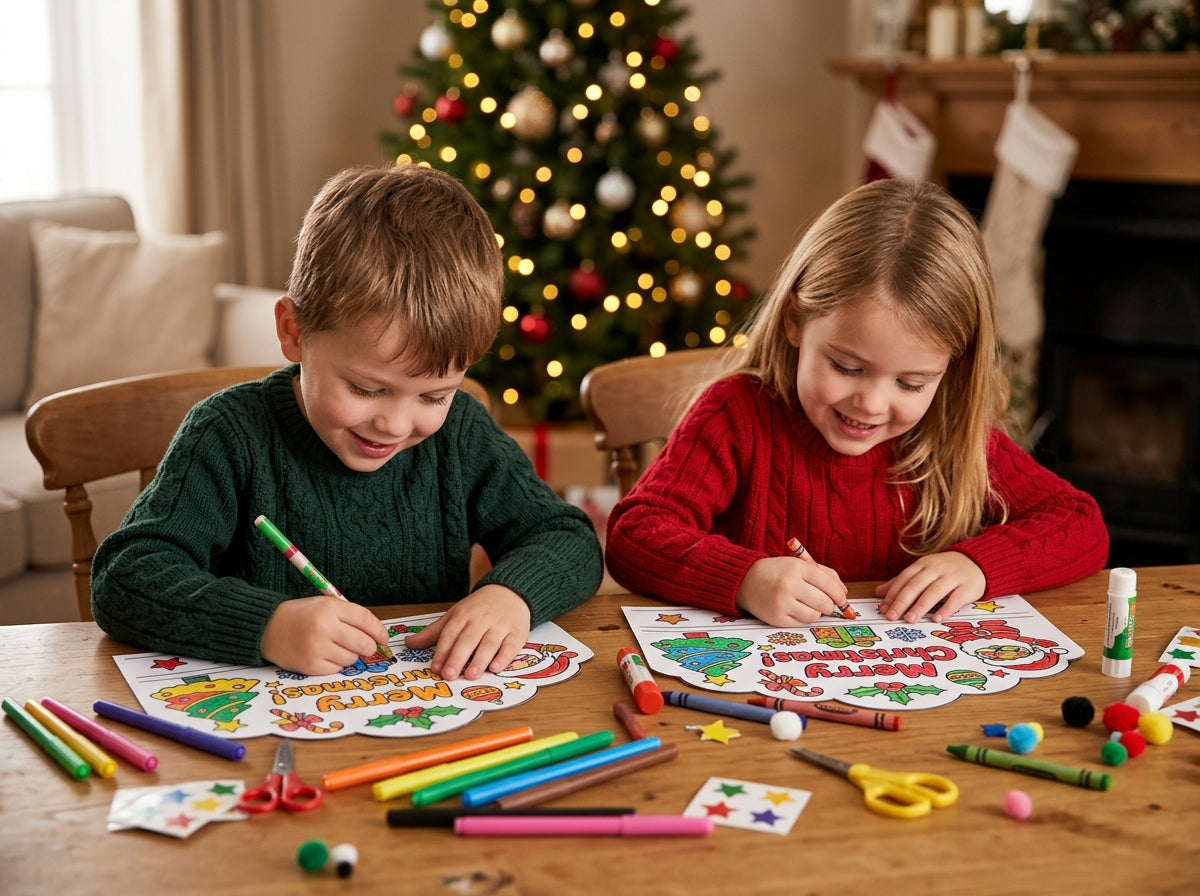 Christmas Crown Printable for Kids | Merry Christmas Coloring Crown, Christmas Headband Craft & Classroom Activity