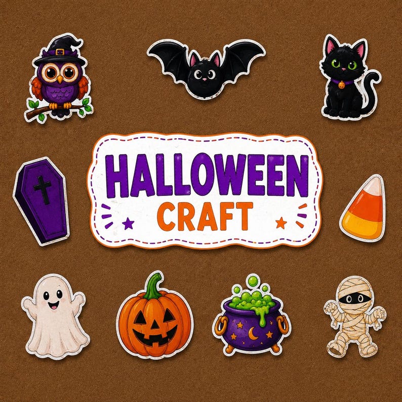 Halloween Bulletin Board Craft | Trick or Treat Ghost Candy Pouch | Printable Halloween Classroom Activity