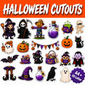 Halloween Cutouts Printable | Halloween Classroom Decor, Bulletin Board Ideas, Halloween Party Decorations, Treat Bag Crafts, Card Making