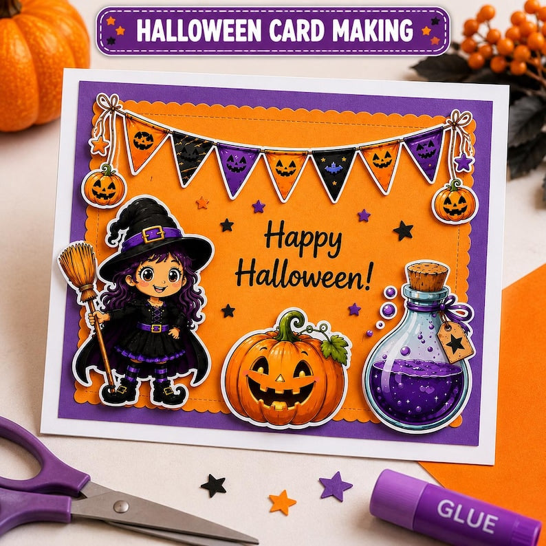 Halloween Cutouts Printable | Halloween Classroom Decor, Bulletin Board Ideas, Halloween Party Decorations, Treat Bag Crafts, Card Making