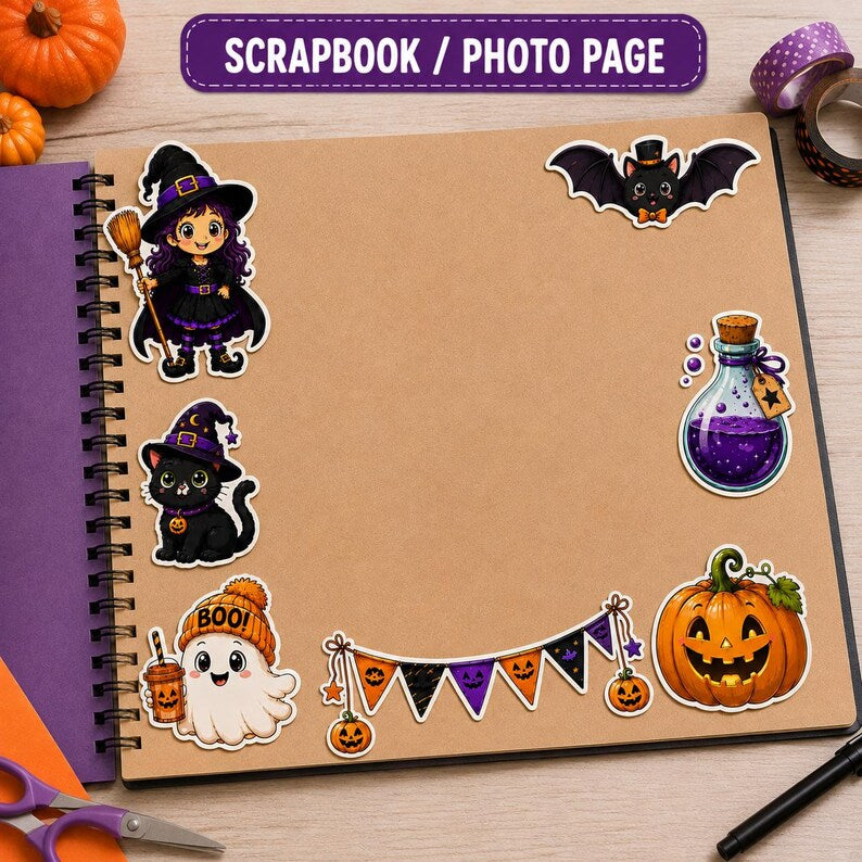 Halloween Cutouts Printable | Halloween Classroom Decor, Bulletin Board Ideas, Halloween Party Decorations, Treat Bag Crafts, Card Making
