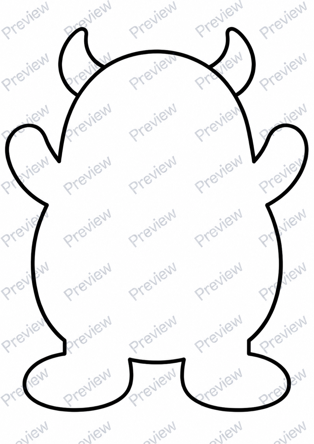 Monster Face Craft Printable for Kids, Build a Monster Cut and Paste Activity, Halloween Preschool Fine Motor Craft