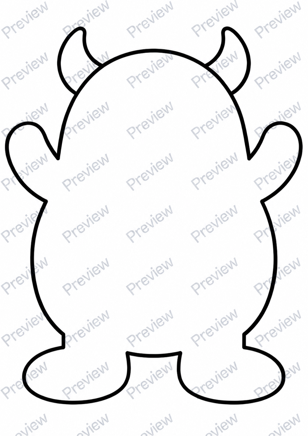 Monster Face Craft Printable for Kids, Build a Monster Cut and Paste Activity, Halloween Preschool Fine Motor Craft