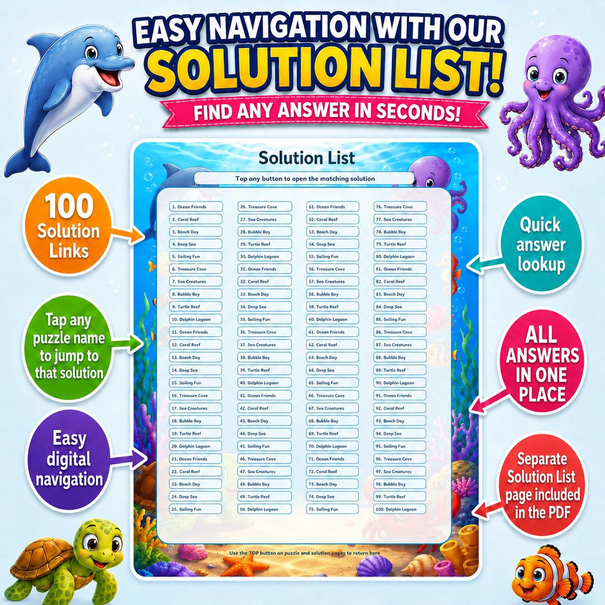 100 Printable Crossword Puzzles With Answers (PDF)