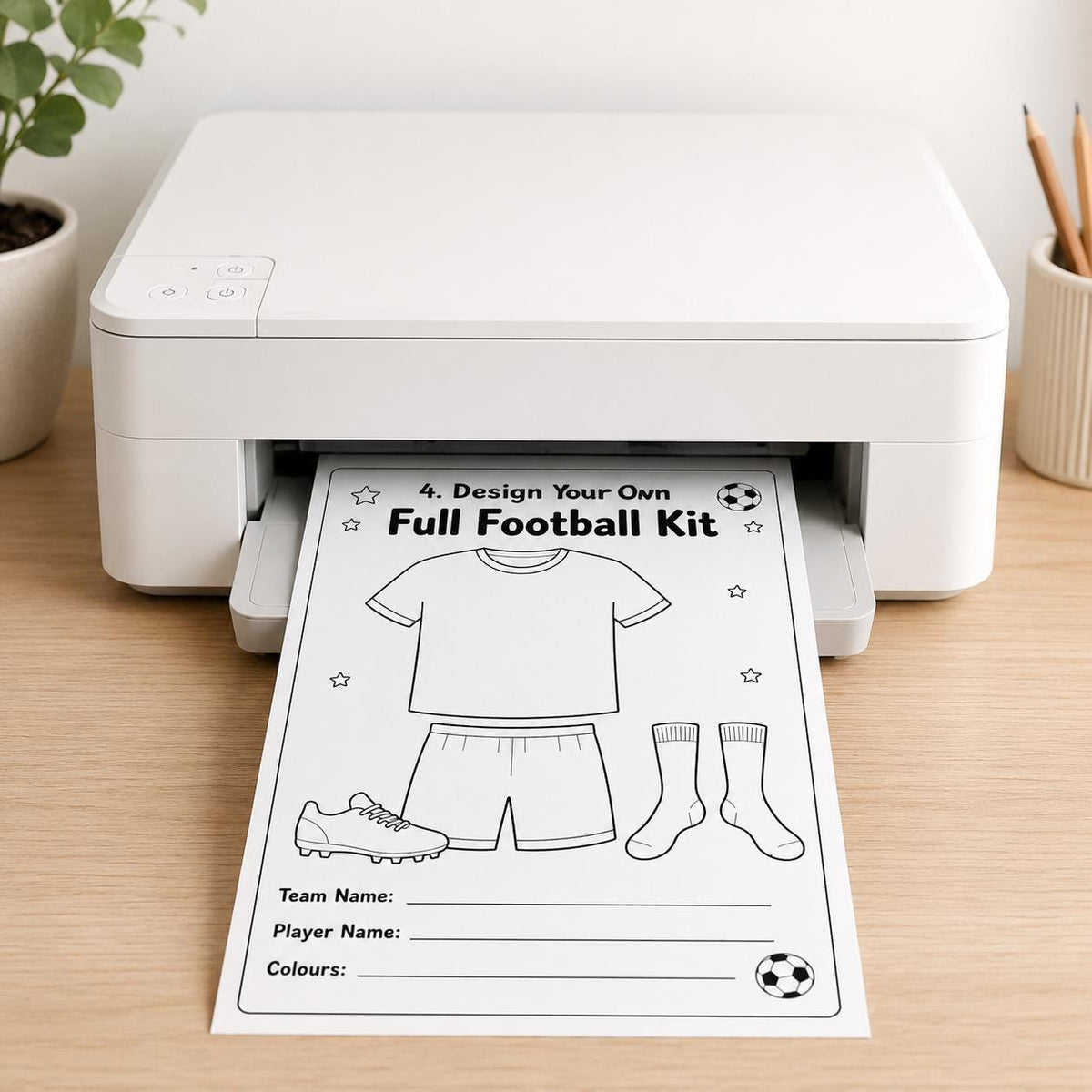 Design Your Own Football Kit, Soccer Shirt Design Activity, Football Printable for Kids, Soccer Birthday Party Activity