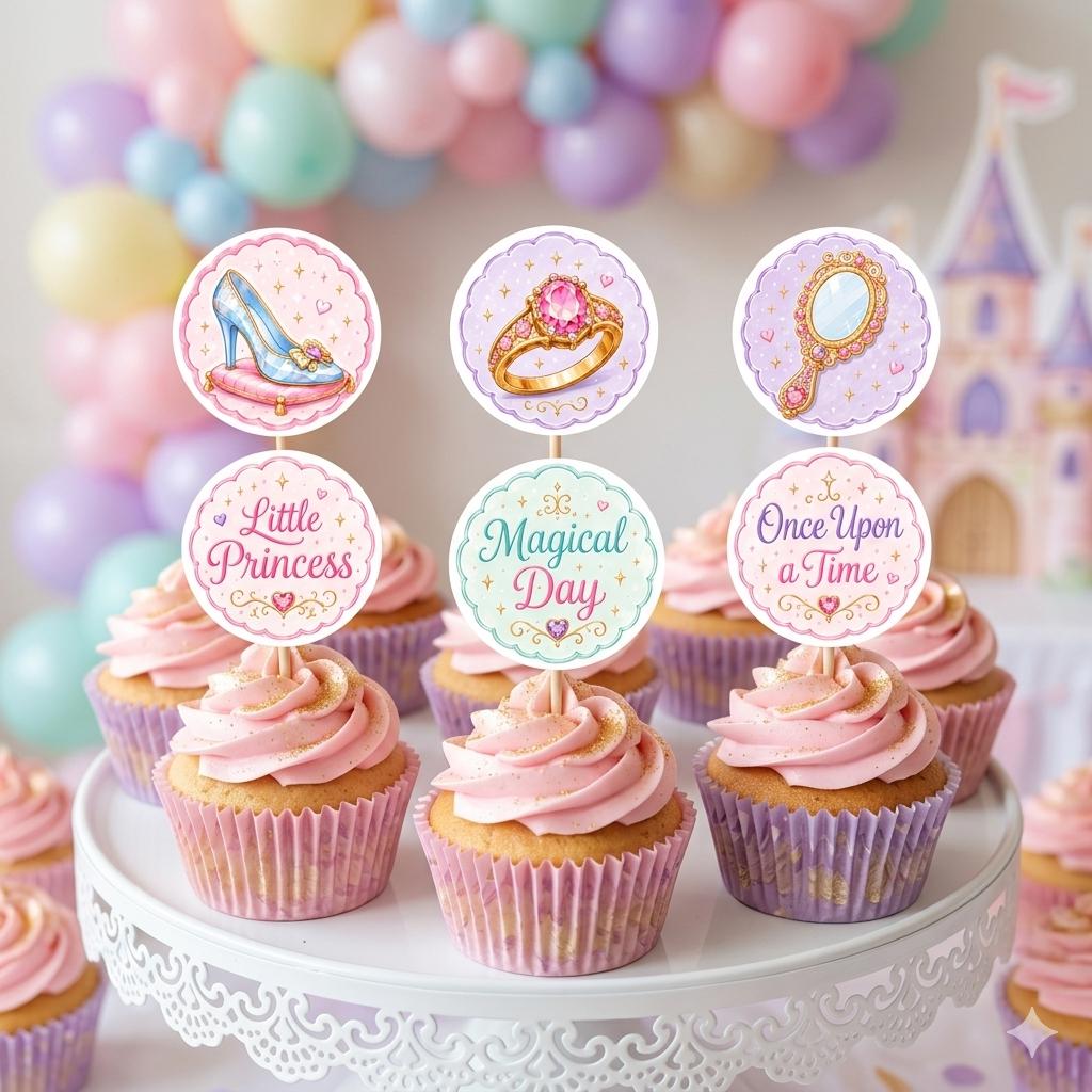 Princess Party Mega Bundle Printable, Princess Birthday Decorations, Food Labels, Favor Tags, Cards, Activities, 130+ Digital Printables
