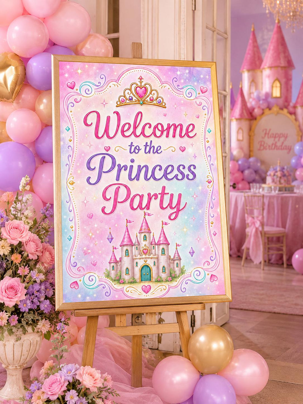 Princess Party Mega Bundle Printable, Princess Birthday Decorations, Food Labels, Favor Tags, Cards, Activities, 130+ Digital Printables