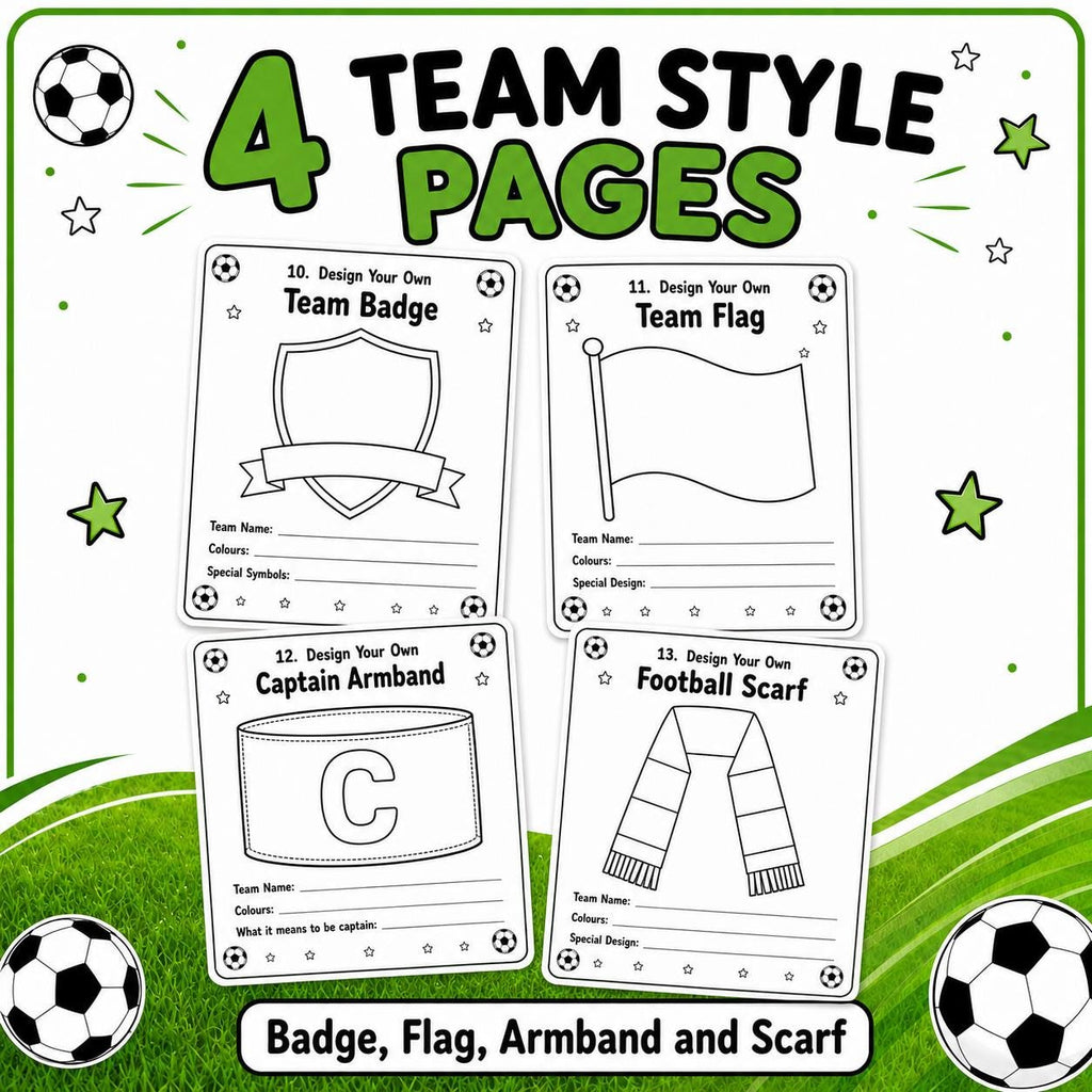 Design Your Own Football Kit, Soccer Shirt Design Activity, Football Printable for Kids, Soccer Birthday Party Activity