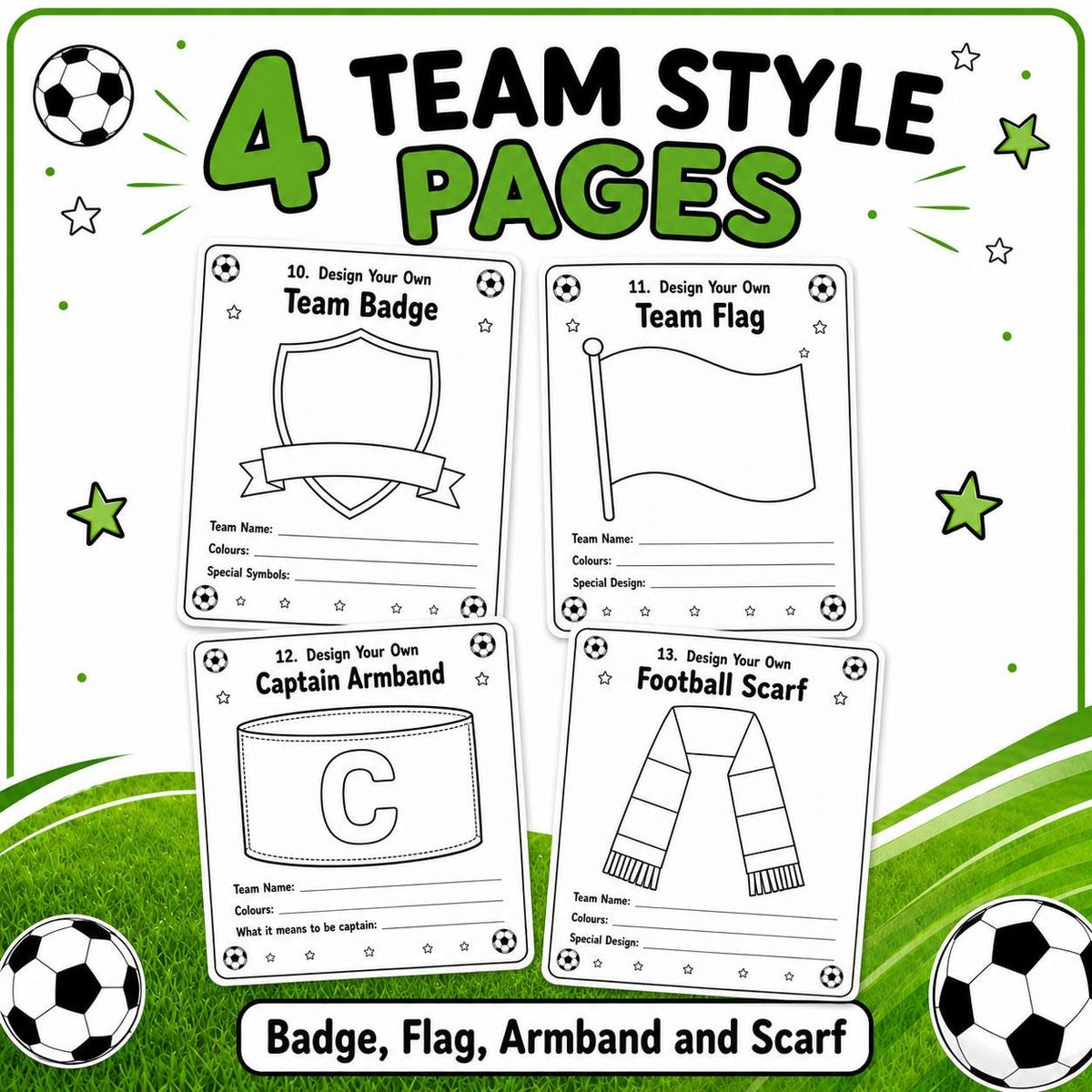 Design Your Own Football Kit, Soccer Shirt Design Activity, Football Printable for Kids, Soccer Birthday Party Activity