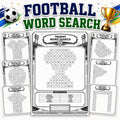 Football Word Search Printable, 20 Soccer Word Search Pages, Football Puzzle Game, Soccer Party Activity, Printable Word