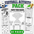 30 Printable Soccer Activities, Soccer Party Games, Football Activity Pack, Soccer Birthday Party Games, Mazes, Word Sea