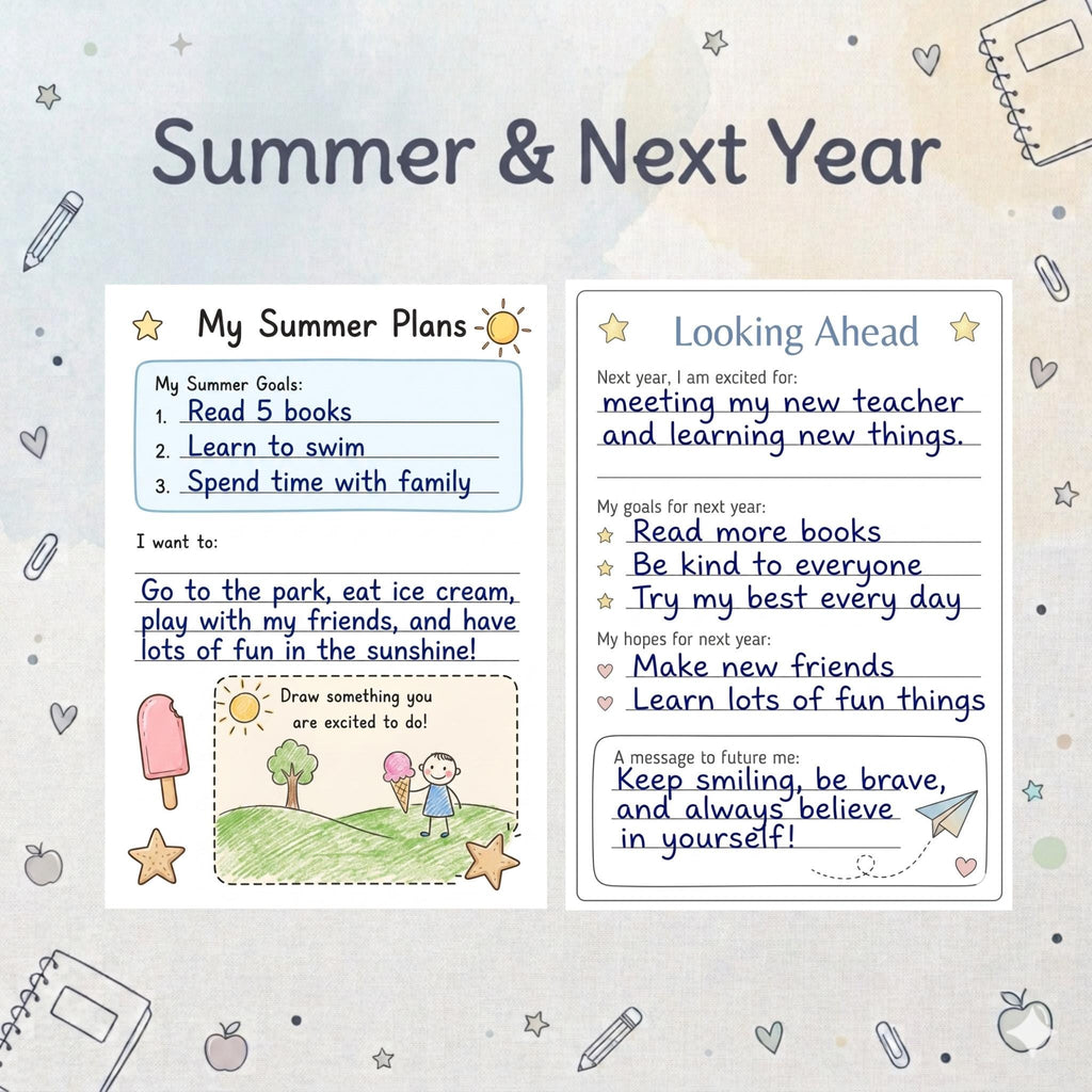 Last Day of School Memory Book Printable, End of School Year Memories, Kids Classroom Keepsake, End of Year Activity Pages PDF