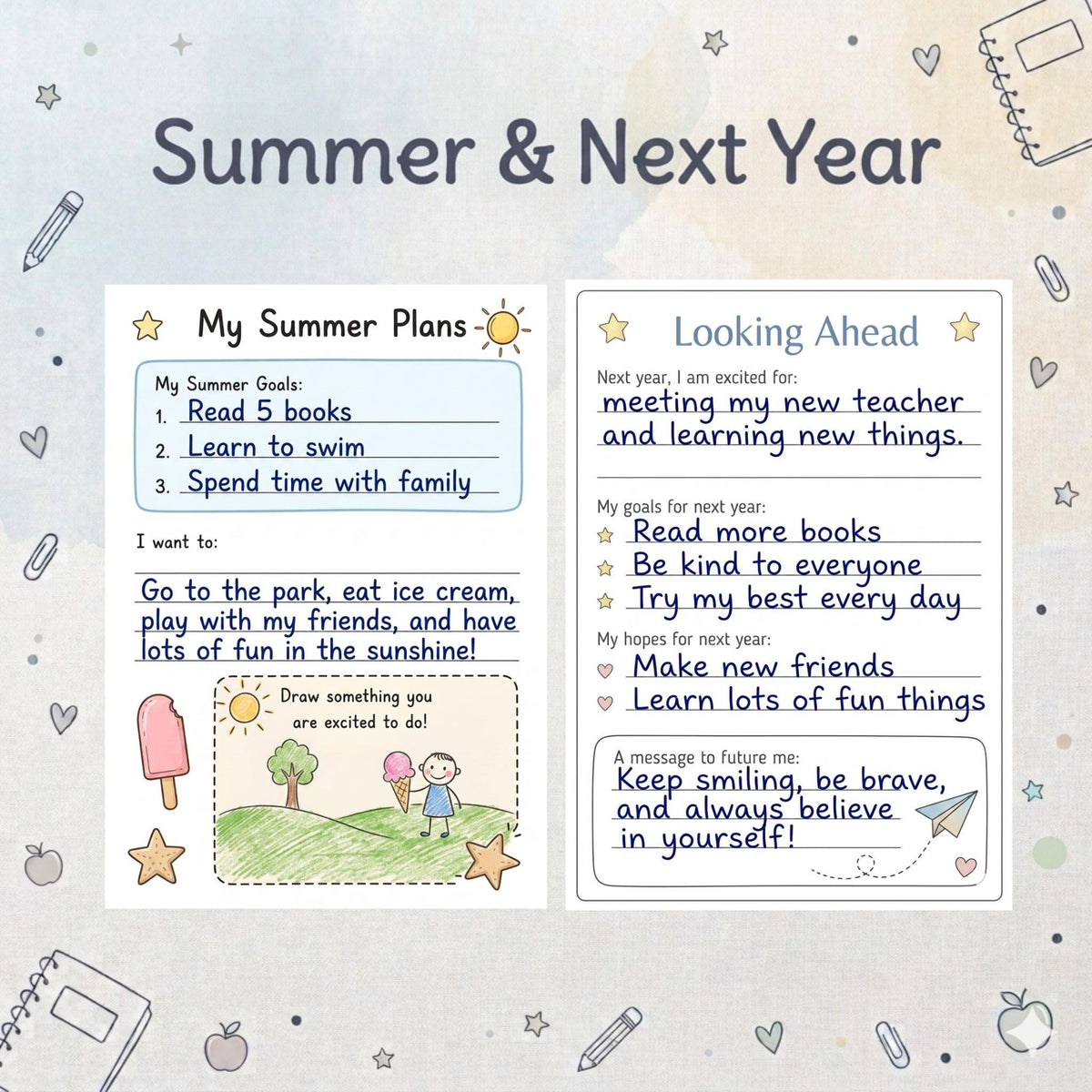 Last Day of School Memory Book Printable, End of School Year Memories, Kids Classroom Keepsake, End of Year Activity Pages PDF