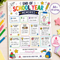 End of School Year Memories Printable, Last Day of School Activity, Classroom Keepsake Worksheet, End of Term Kids Memor