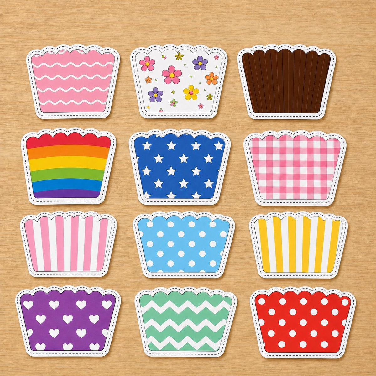 Cupcake Cut and Paste Craft, Build a Cupcake Printable, Cutting and Pasting Activity, Birthday Craft for Kids, Cupcake Coloring Pages