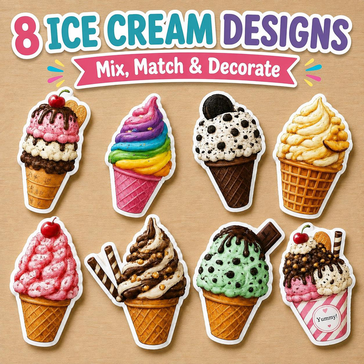 Ice Cream Truck Craft Printable, Build an Ice Cream Truck Cut and Paste Activity for Kids Print Fine Motor Skills Scissor Skills