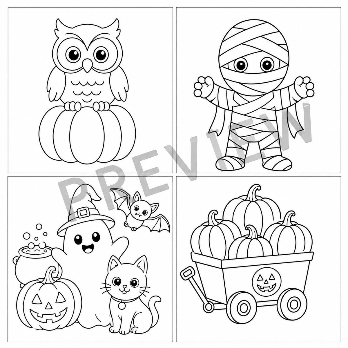 Halloween Coloring Pages for Kids, Halloween Colouring Sheets, Halloween Activities, Kids Halloween Party, Halloween Classroom Printable