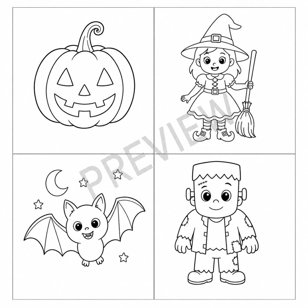 Halloween Coloring Pages for Kids, Halloween Colouring Sheets, Halloween Activities, Kids Halloween Party, Halloween Classroom Printable