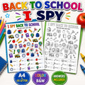 Back to School I Spy Printable, School I Spy Activity, First Day of School Activity, Coloring Worksheet, Classroom Print