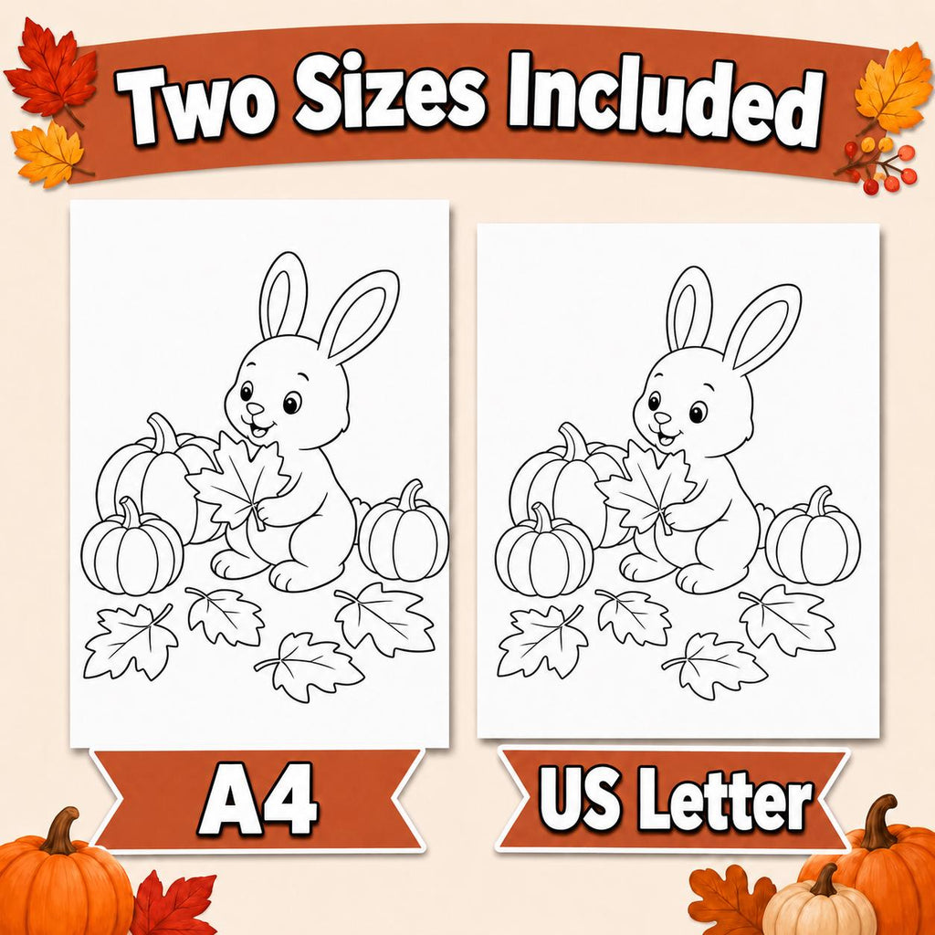 Fall Animal Coloring Pages for Kids | 20 Autumn Animals Printable PDF | Kids Autumn Activity | Woodland Coloring Book | Fall Activities