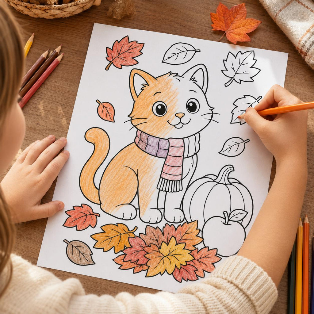 Fall Animal Coloring Pages for Kids | 20 Autumn Animals Printable PDF | Kids Autumn Activity | Woodland Coloring Book | Fall Activities