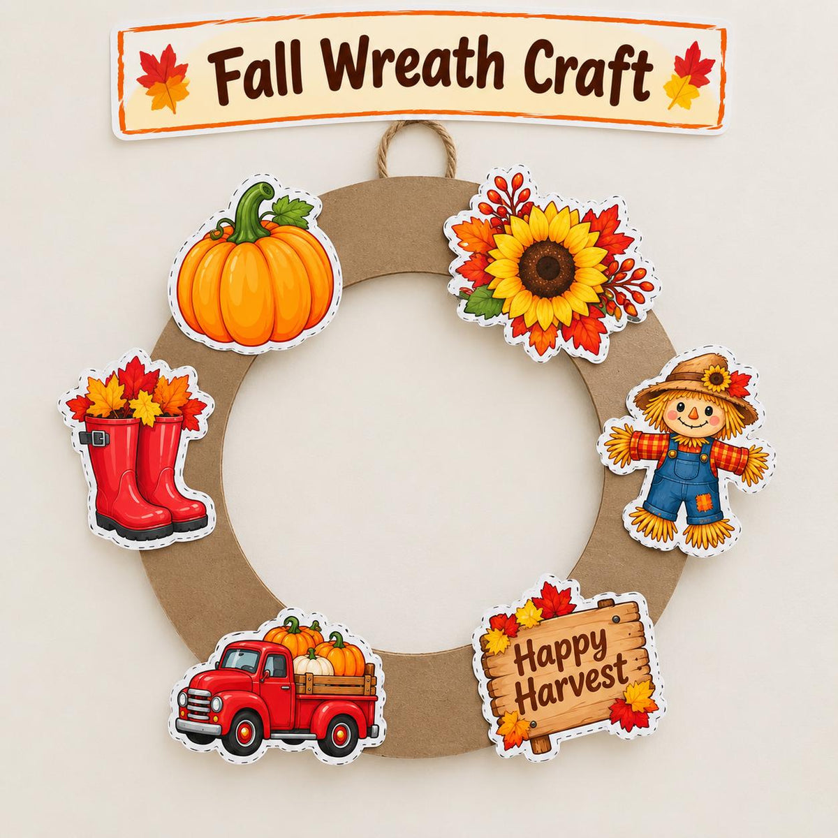 Fall Cutouts Printable for Kids | Autumn Classroom Decor | Fall Bulletin Board Decor | Autumn Craft Activity | Kids Fall Activities