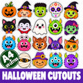 Halloween Cutouts Printable, Halloween Party Decorations, Kids Halloween Activities, Trick or Treat Bag Tags, Halloween 