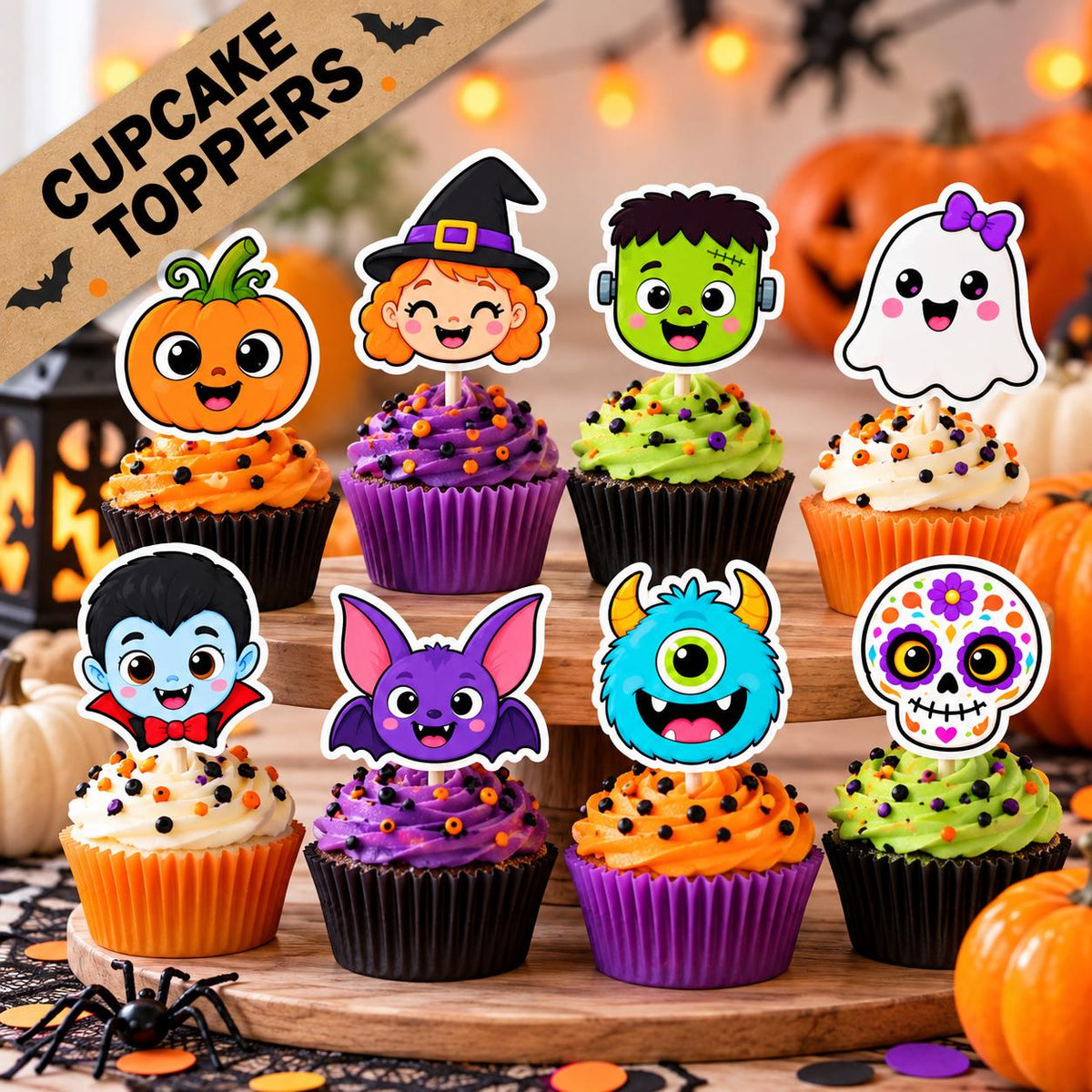 Halloween Cutouts Printable, Halloween Party Decorations, Kids Halloween Activities, Trick or Treat Bag Tags, Halloween Cards & Crafts