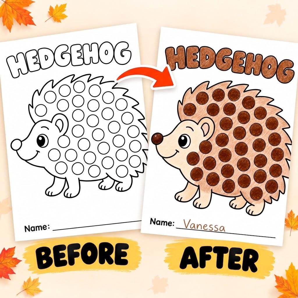 Fall Dot Marker Activity, Autumn Activities for Kids, Do a Dot Worksheets, Bingo Dauber Pages, Kids Fall Activities, Autumn Printables