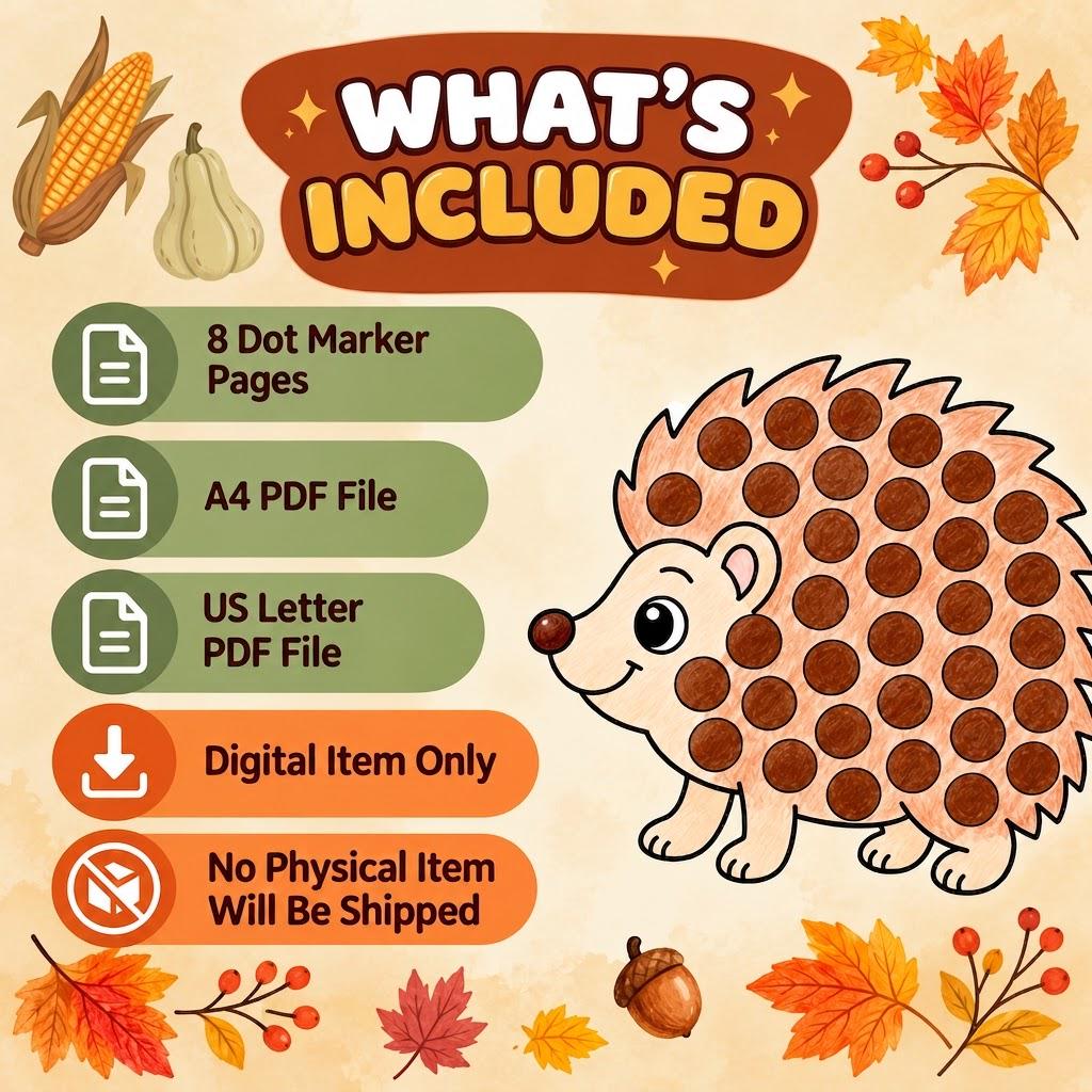 Fall Dot Marker Activity, Autumn Activities for Kids, Do a Dot Worksheets, Bingo Dauber Pages, Kids Fall Activities, Autumn Printables