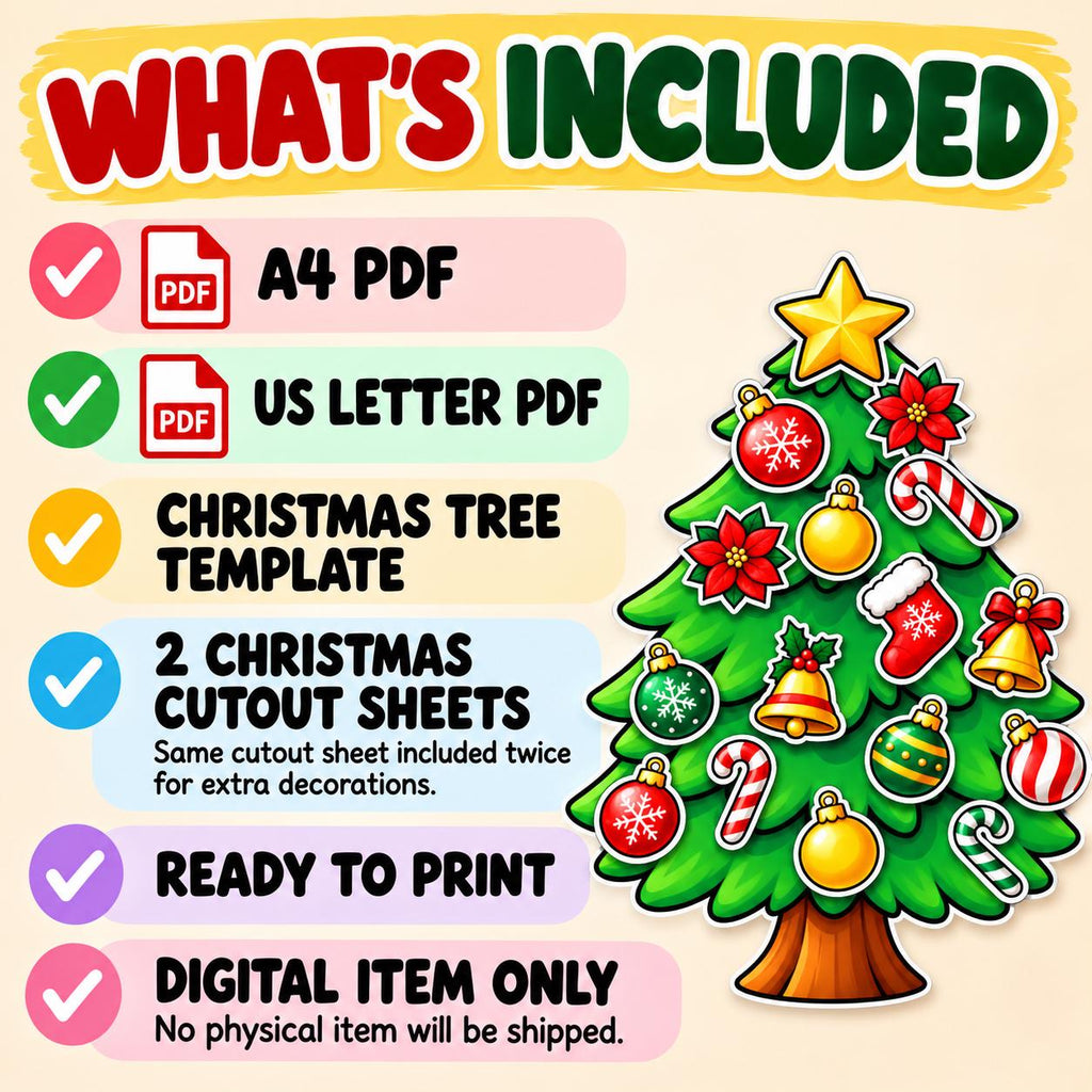 Christmas Tree Cut and Paste Craft, Build a Christmas Tree, Christmas Classroom Activity, Kids Christmas Craft, Christmas Party Activity
