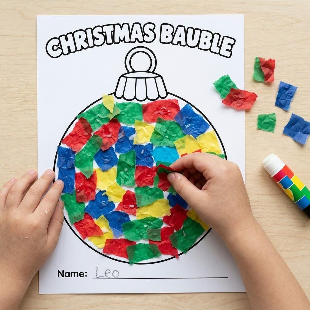 10 Christmas Crafts for Kids, Christmas Craft Printable, Christmas Classroom Activity, Cut and Paste, Xmas Craft, Design Your Own Craft