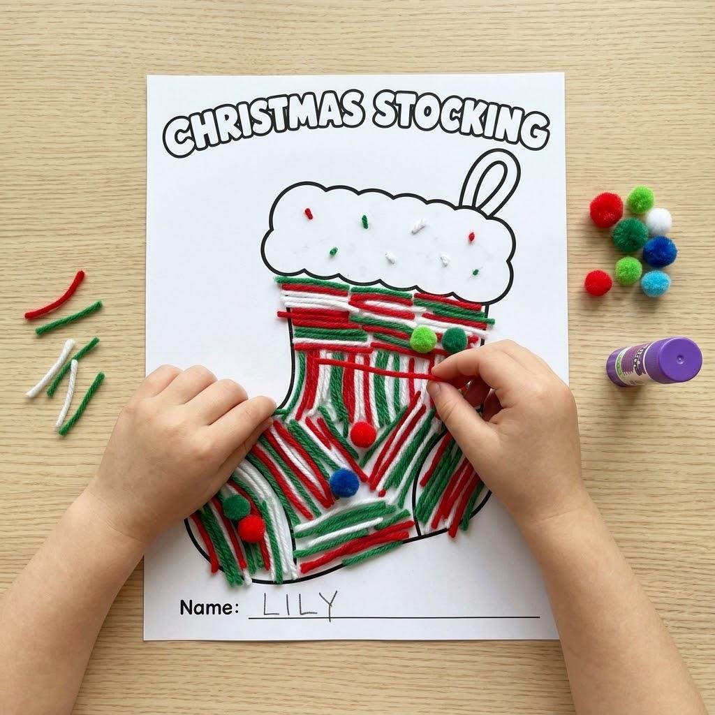 10 Christmas Crafts for Kids, Christmas Craft Printable, Christmas Classroom Activity, Cut and Paste, Xmas Craft, Design Your Own Craft