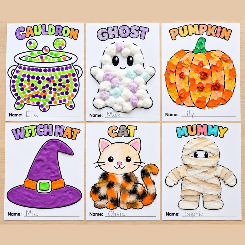 Halloween Craft Activities for Kids, Halloween Classroom Activity, Kids Halloween Party Craft, Trick or Treat Crafts, Halloween Printables