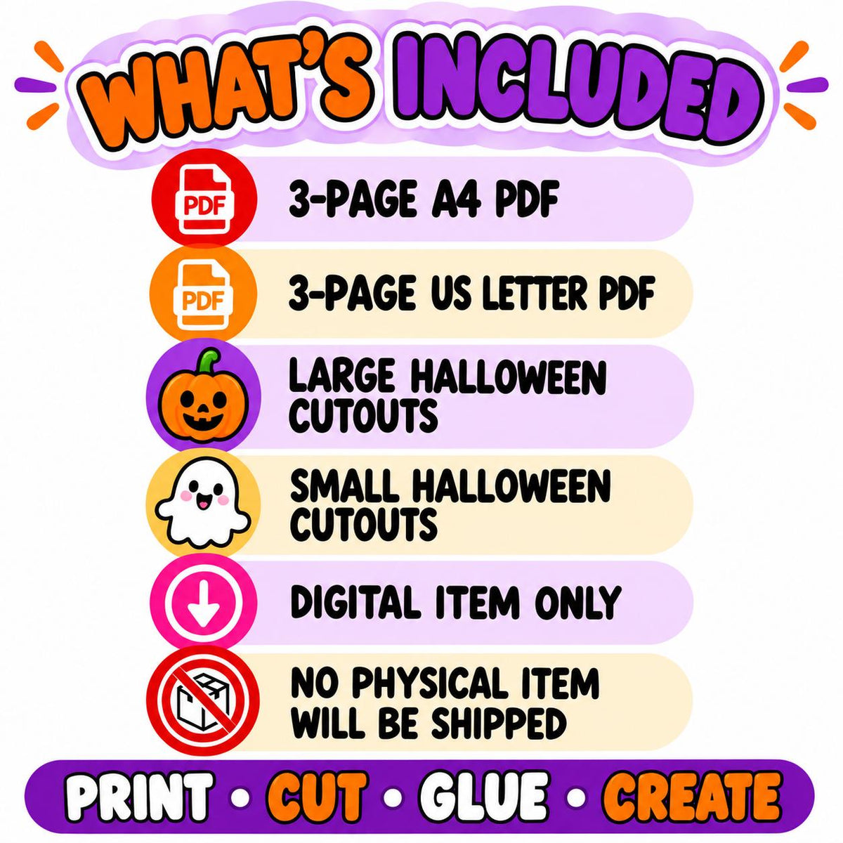 Halloween Tree Craft, Halloween Craft for Kids, Halloween Activity, Halloween Cut and Paste Craft, Halloween Printable, Halloween Printables